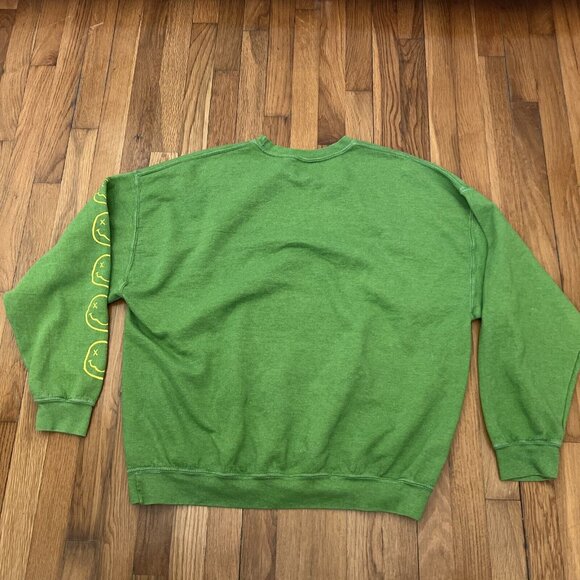 Nirvana Nevermind Smiley Over-dye Grunge Crewneck S/M - Picture 4 of 5